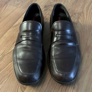 Dark Brown size 11 Prada Loafer.